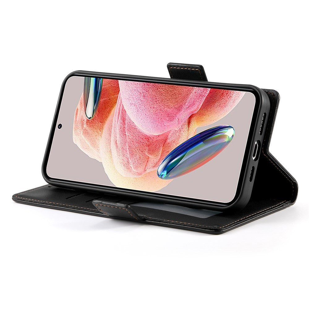 OPPO Reno16 F (5G) EIDERWOOD Kunstlæder Flipcover m. Kortholder - Sort