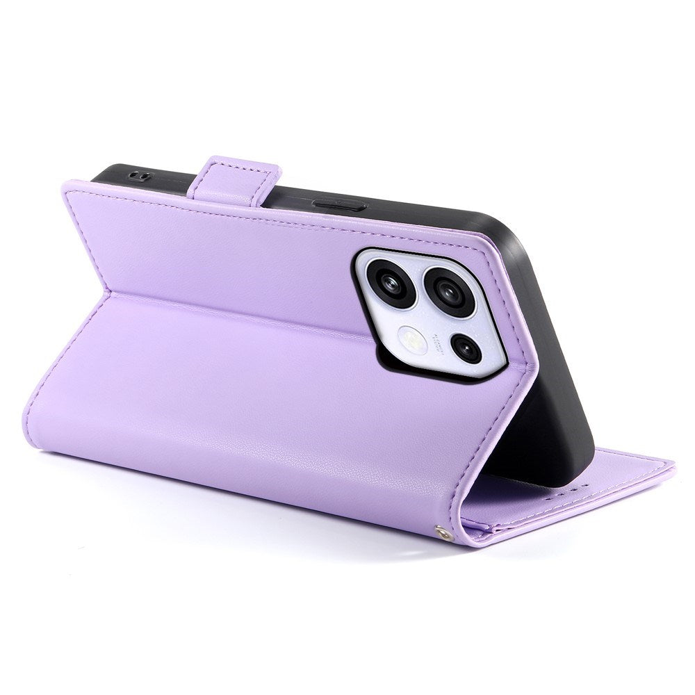 OPPO Reno16 F (5G) EIDERWOOD Kunstlæder Flipcover m. Kortholder - Lilla