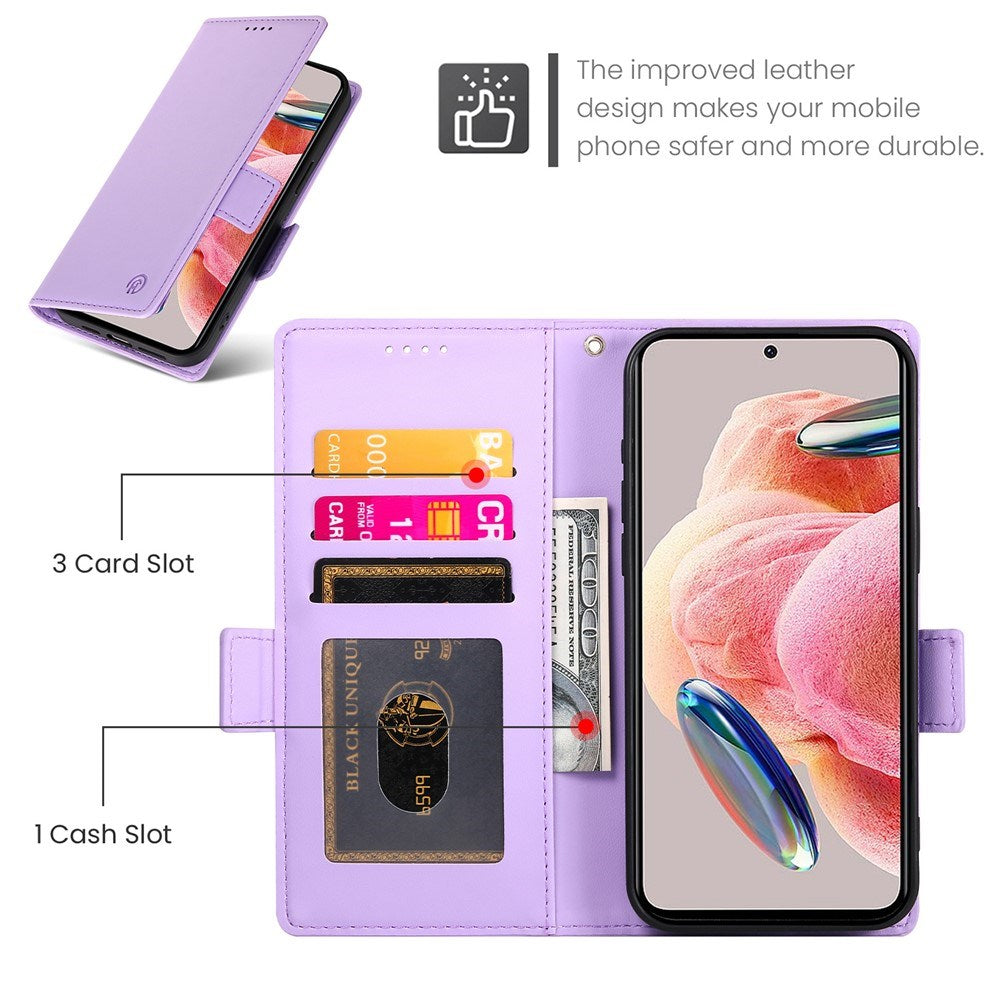 OPPO Reno16 F (5G) EIDERWOOD Kunstlæder Flipcover m. Kortholder - Lilla