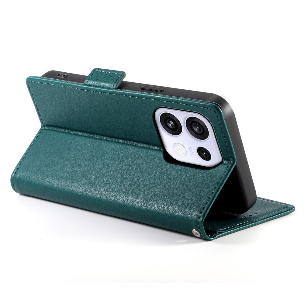 OPPO Reno16 F (5G) EIDERWOOD Kunstlæder Flipcover m. Kortholder - Grøn