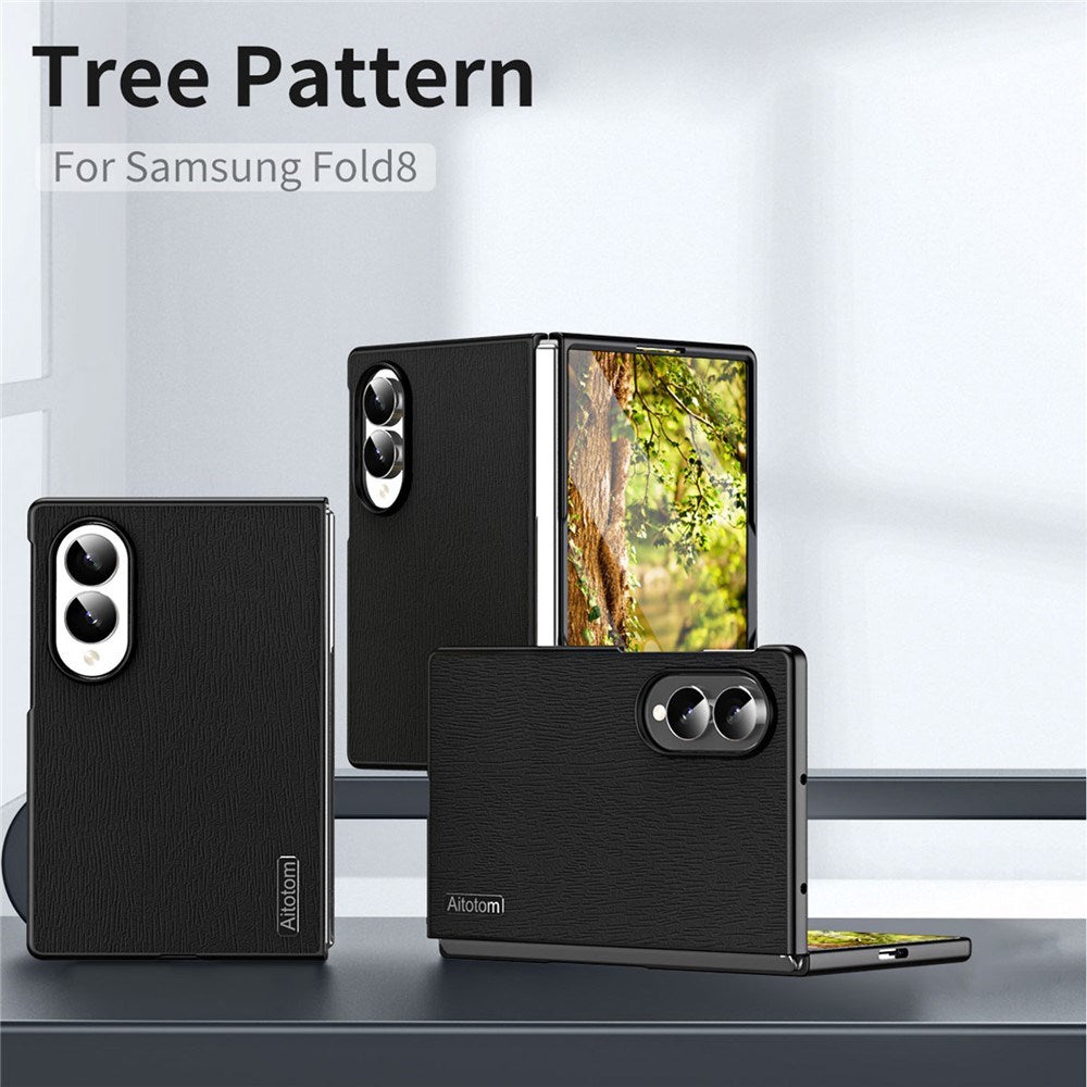 Samsung Galaxy Z Fold8 EIDERWOOD Hybrid Cover m. Trætekstur - Sort
