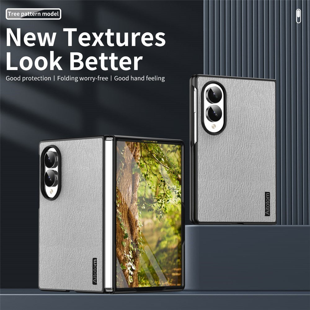 Samsung Galaxy Z Fold8 EIDERWOOD Hybrid Cover m. Trætekstur - Blå
