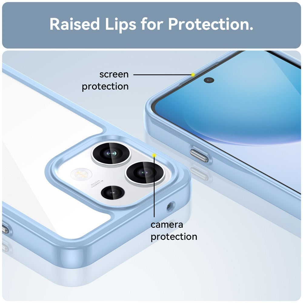 OPPO Reno16 F (5G) EIDERWOOD Hybrid Cover - Gennemsigtig / Blå
