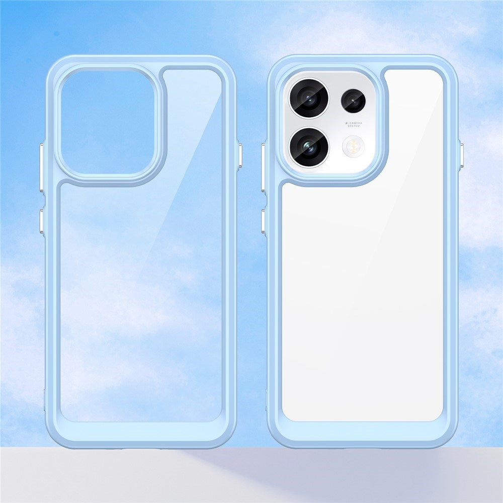 OPPO Reno16 F (5G) EIDERWOOD Hybrid Cover - Gennemsigtig / Blå