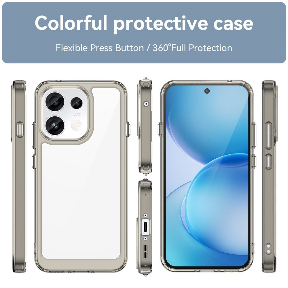 OPPO Reno16 F (5G) EIDERWOOD Hybrid Cover - Gennemsigtig / Grå