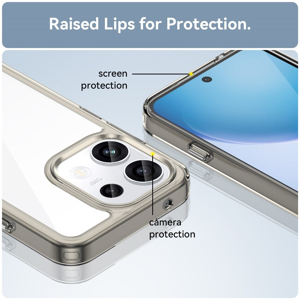 OPPO Reno16 F (5G) EIDERWOOD Hybrid Cover - Gennemsigtig / Grå