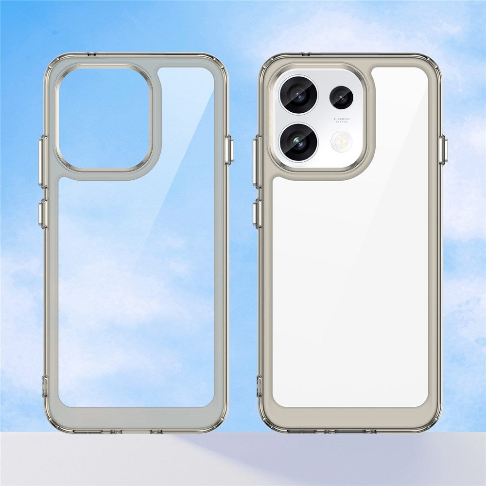 OPPO Reno16 F (5G) EIDERWOOD Hybrid Cover - Gennemsigtig / Grå