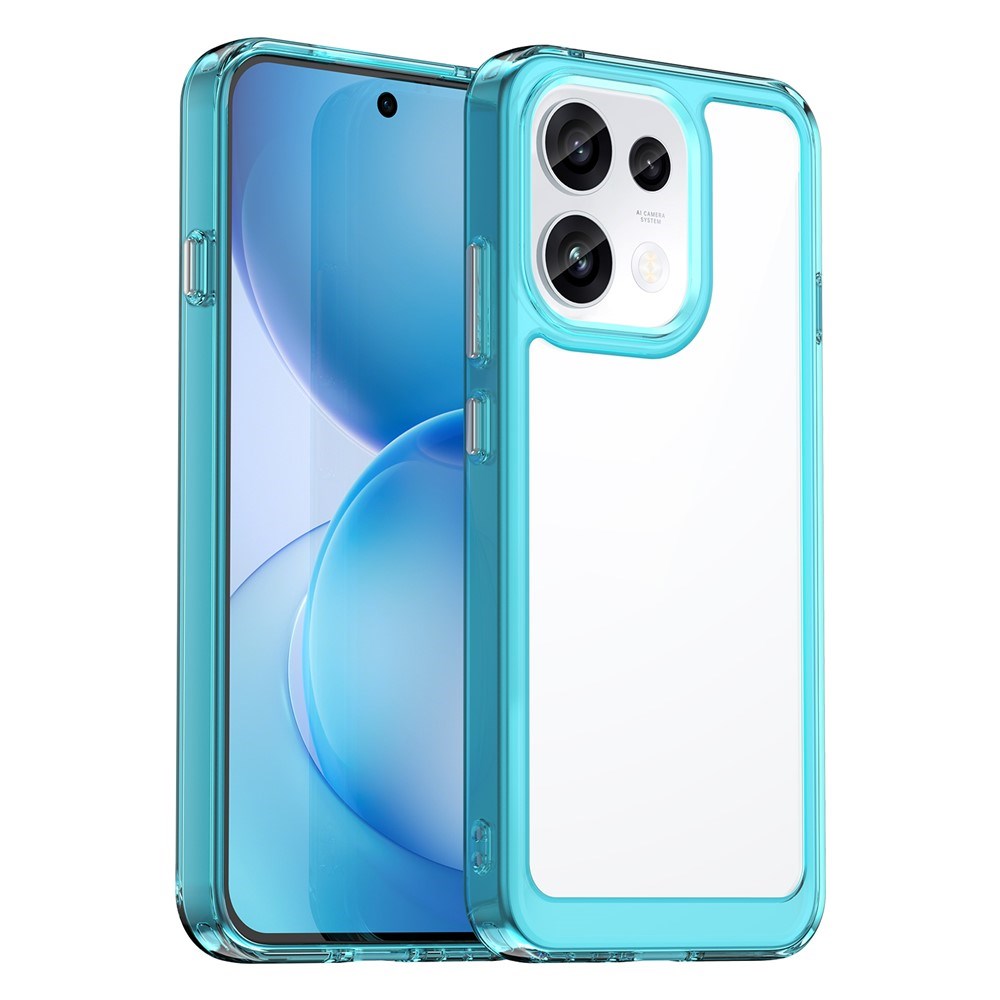 OPPO Reno16 F (5G) EIDERWOOD Hybrid Cover - Gennemsigtig / Turkis