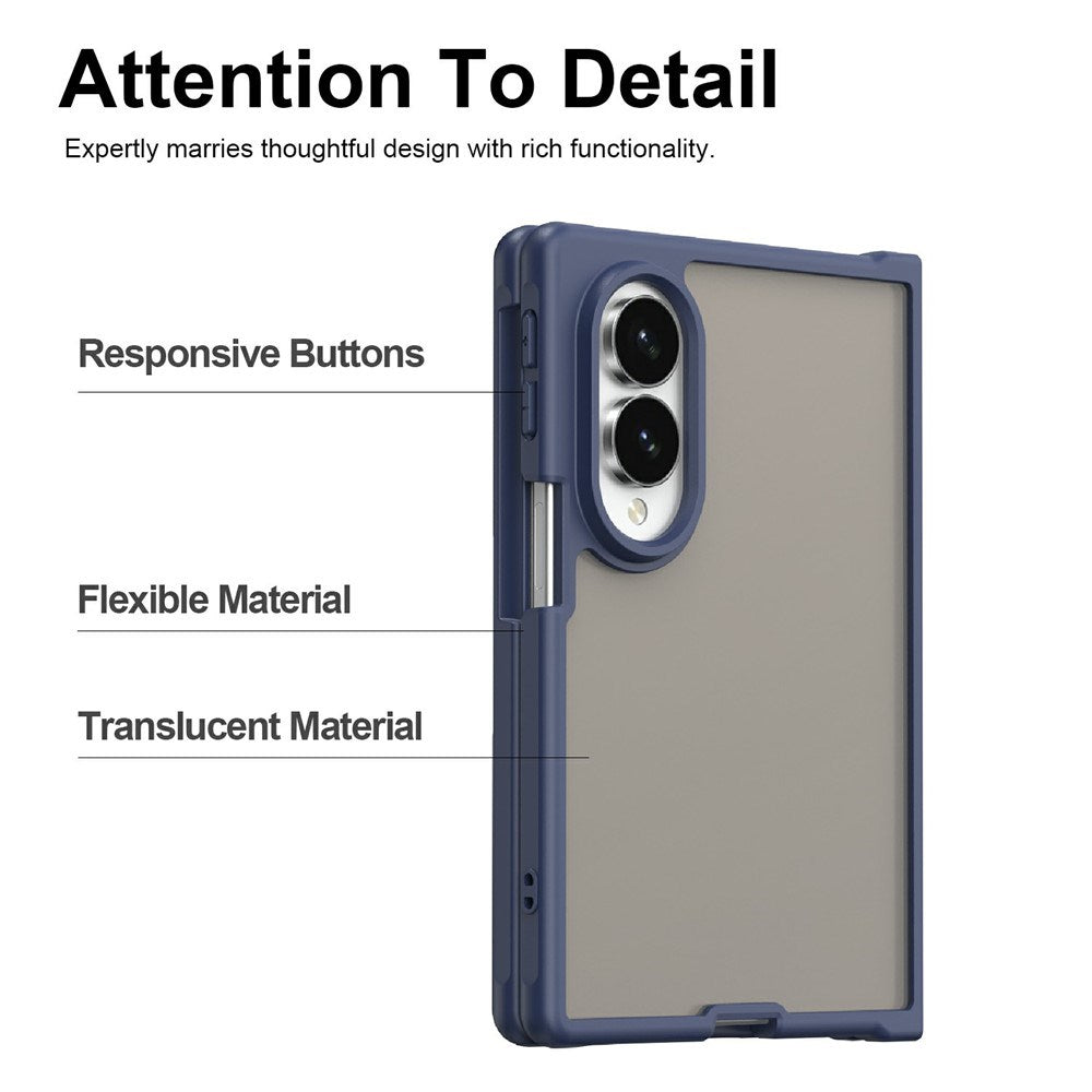 Samsung Galaxy Z Fold8 EIDERWOOD Mat Hybrid Cover - Mørkeblå