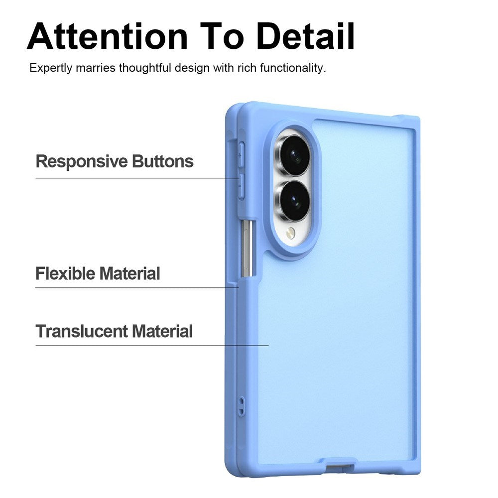 Samsung Galaxy Z Fold8 EIDERWOOD Mat Hybrid Cover - Lyseblå