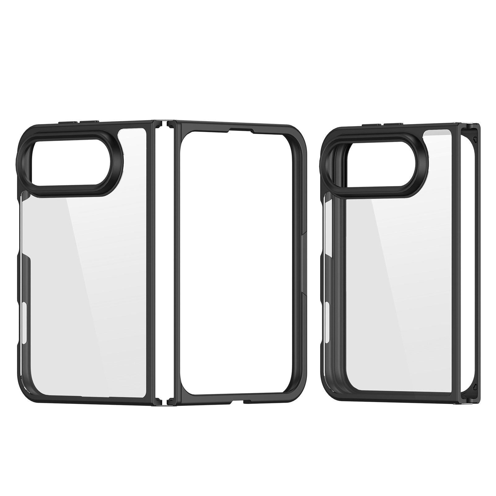 iPhone Fold DUX DUCIS Aimo Series Hybrid Cover - Gennemsigtig / Sort