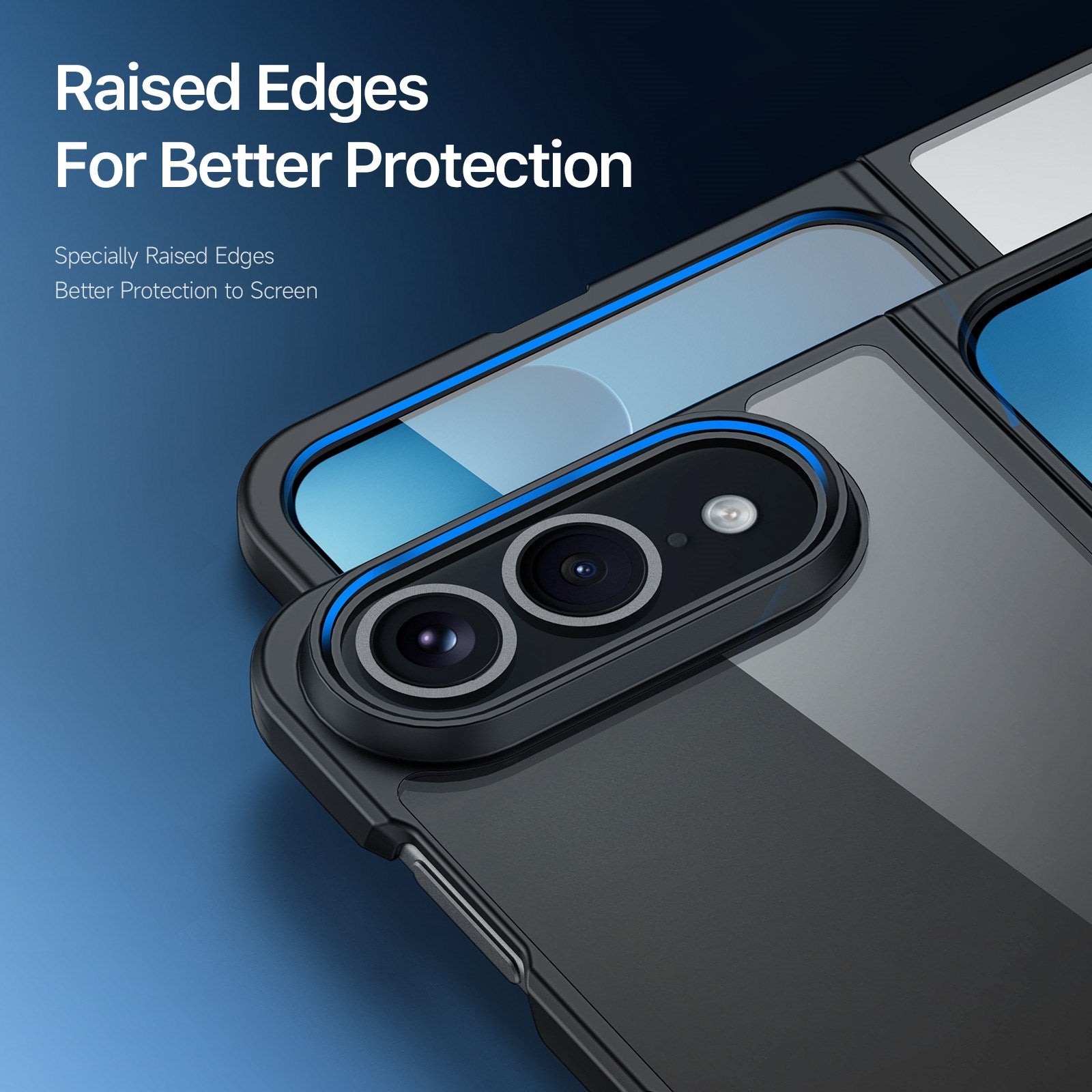 iPhone Fold DUX DUCIS Aimo Series Hybrid Cover - Gennemsigtig / Sort