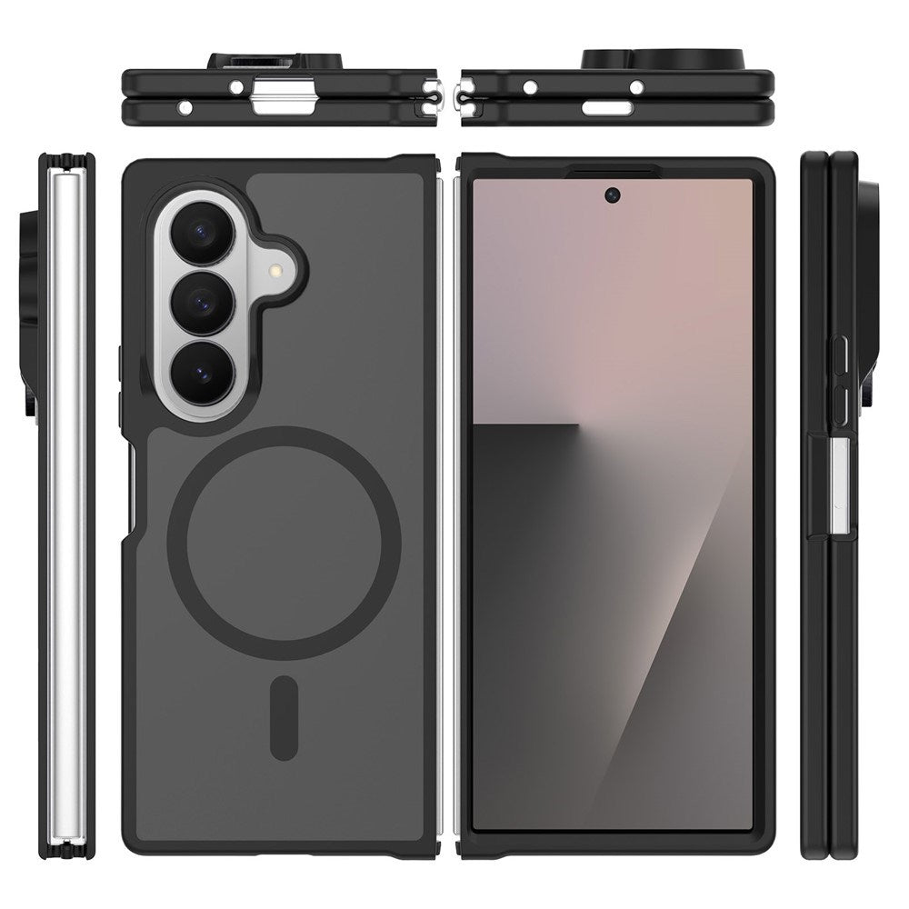 Samsung Galaxy Z Fold8 Ultra EIDERWOOD Hybrid Cover inkl. Skærmbeskyttelsessæt - Grå / Gennemsigtig