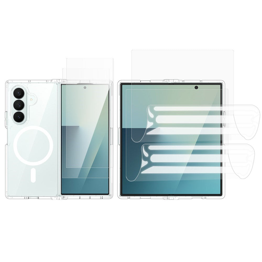 Samsung Galaxy Z Fold8 Ultra EIDERWOOD Cover m. 2 x Beskyttelsesglas & 2 x Beskyttelsesfilm - Gennemsigtig