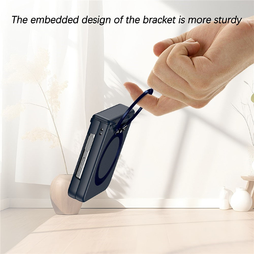 Samsung Galaxy Z Flip8 EIDERWOOD Hårdt Plastik Cover m. Ståfunktion - MagSafe Kompatibel - Blå