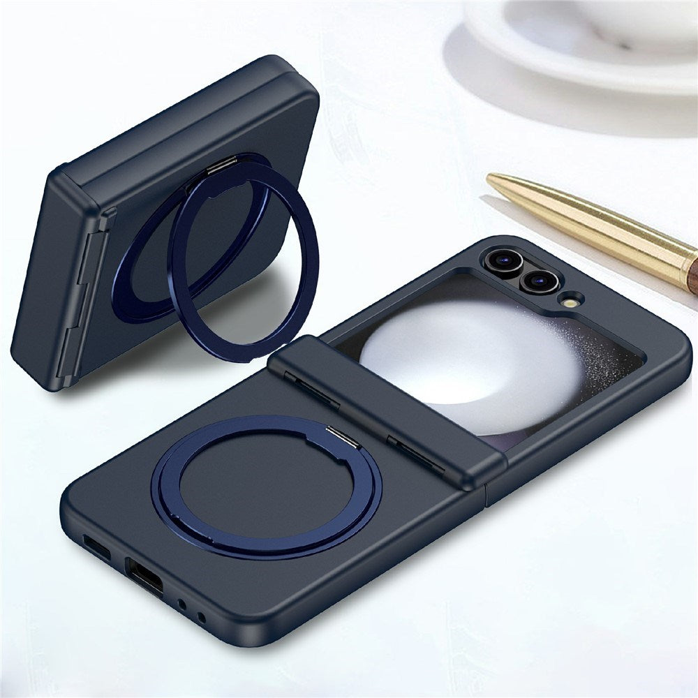 Samsung Galaxy Z Flip8 EIDERWOOD Hårdt Plastik Cover m. Ståfunktion - MagSafe Kompatibel - Blå