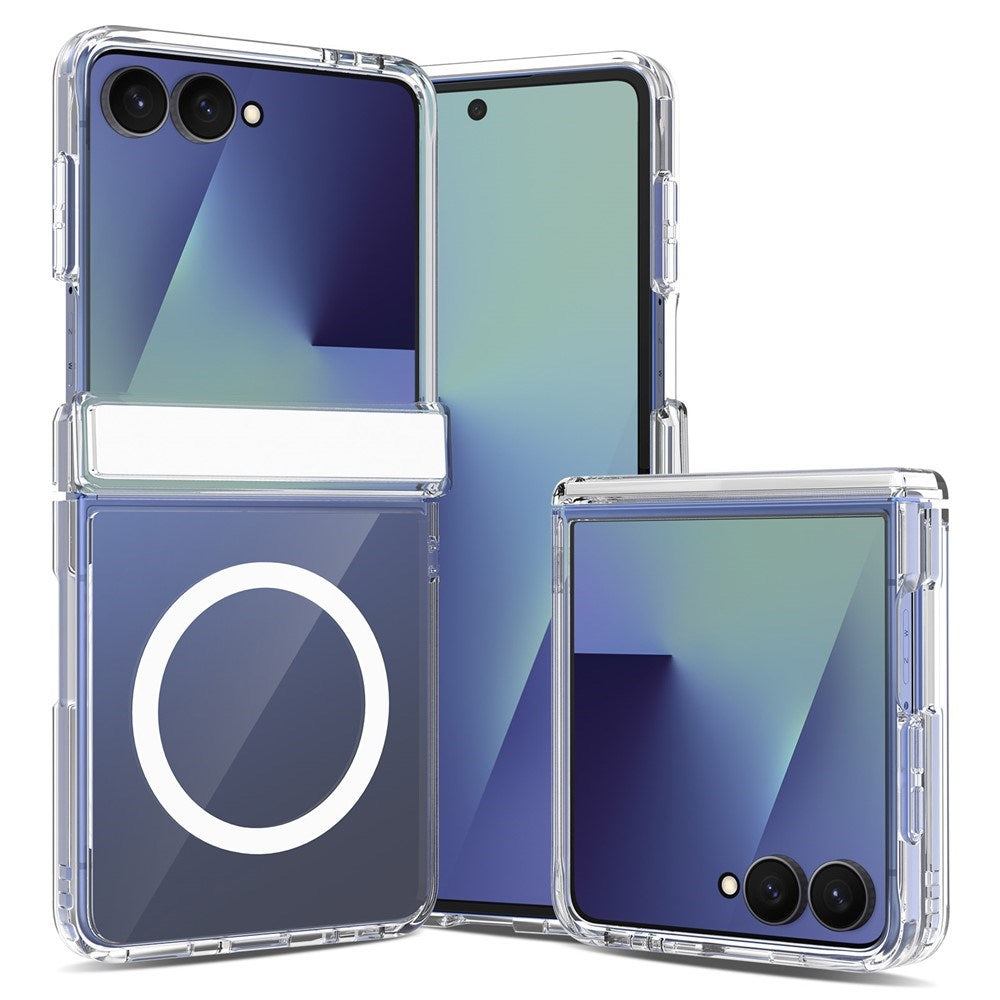 Samsung Galaxy Z Flip8 EIDERWOOD Hybrid Cover m. Hængselbeskyttelse - Gennemsigtig