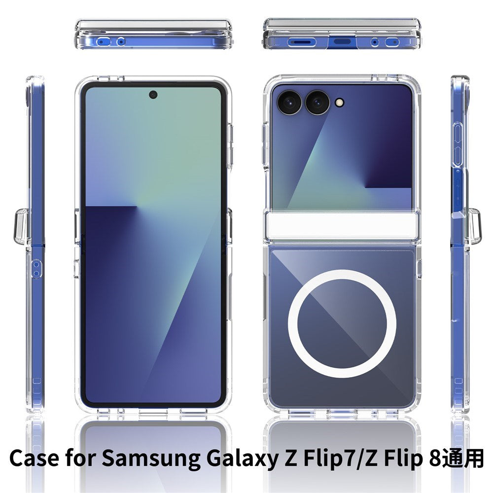 Samsung Galaxy Z Flip8 EIDERWOOD Hybrid Cover m. Hængselbeskyttelse - Gennemsigtig