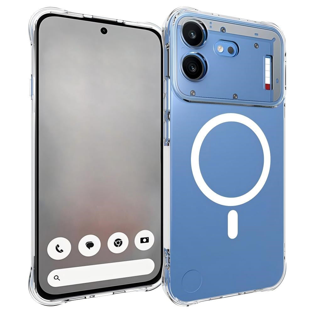 Nothing Phone (4b) WANLONFENG Fleksibel Plastik Cover - MagSafe Kompatibel - Gennemsigtig