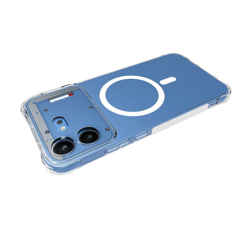 Nothing Phone (4b) WANLONFENG Fleksibel Plastik Cover - MagSafe Kompatibel - Gennemsigtig