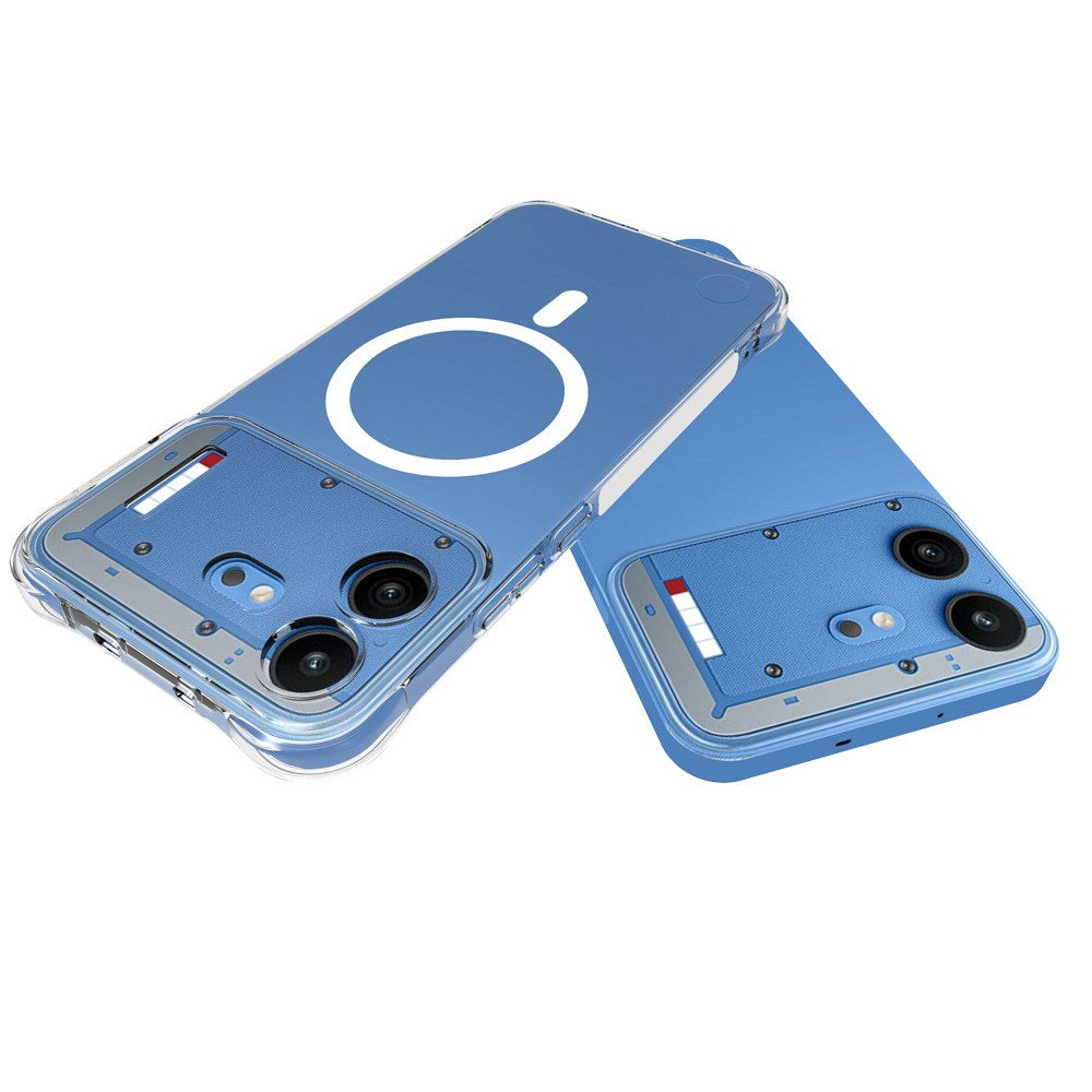 Nothing Phone (4b) WANLONFENG Fleksibel Plastik Cover - MagSafe Kompatibel - Gennemsigtig
