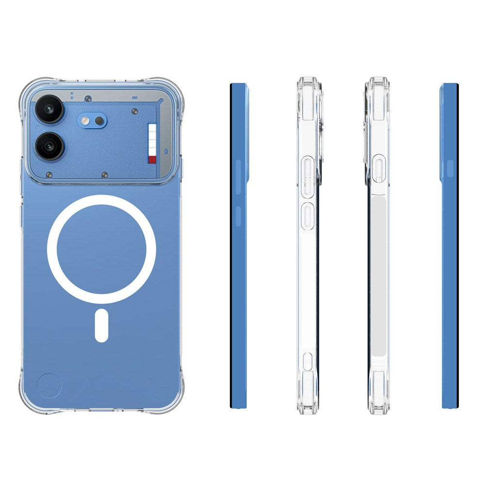 Nothing Phone (4b) WANLONFENG Fleksibel Plastik Cover - MagSafe Kompatibel - Gennemsigtig