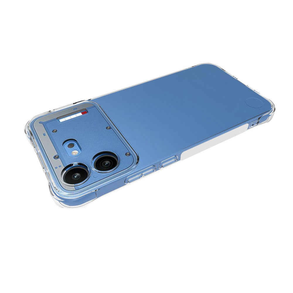 Nothing Phone (4b) WANLONFENG Fleksibelt Plastik Cover m. Forstærkede Hjørner - Gennemsigtig