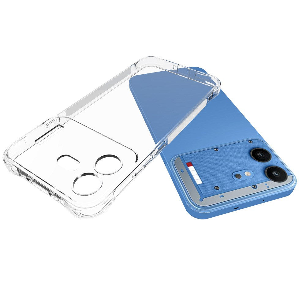 Nothing Phone (4b) WANLONFENG Fleksibelt Plastik Cover m. Forstærkede Hjørner - Gennemsigtig