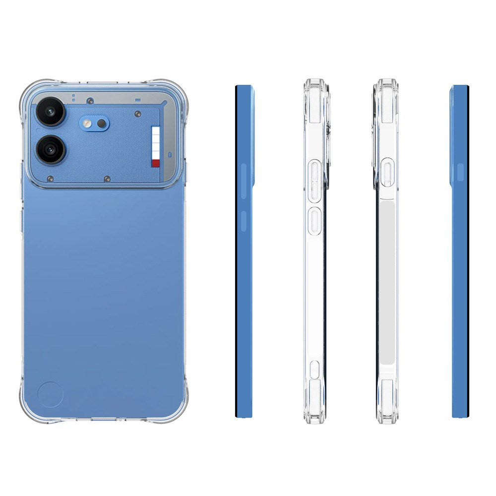 Nothing Phone (4b) WANLONFENG Fleksibelt Plastik Cover m. Forstærkede Hjørner - Gennemsigtig