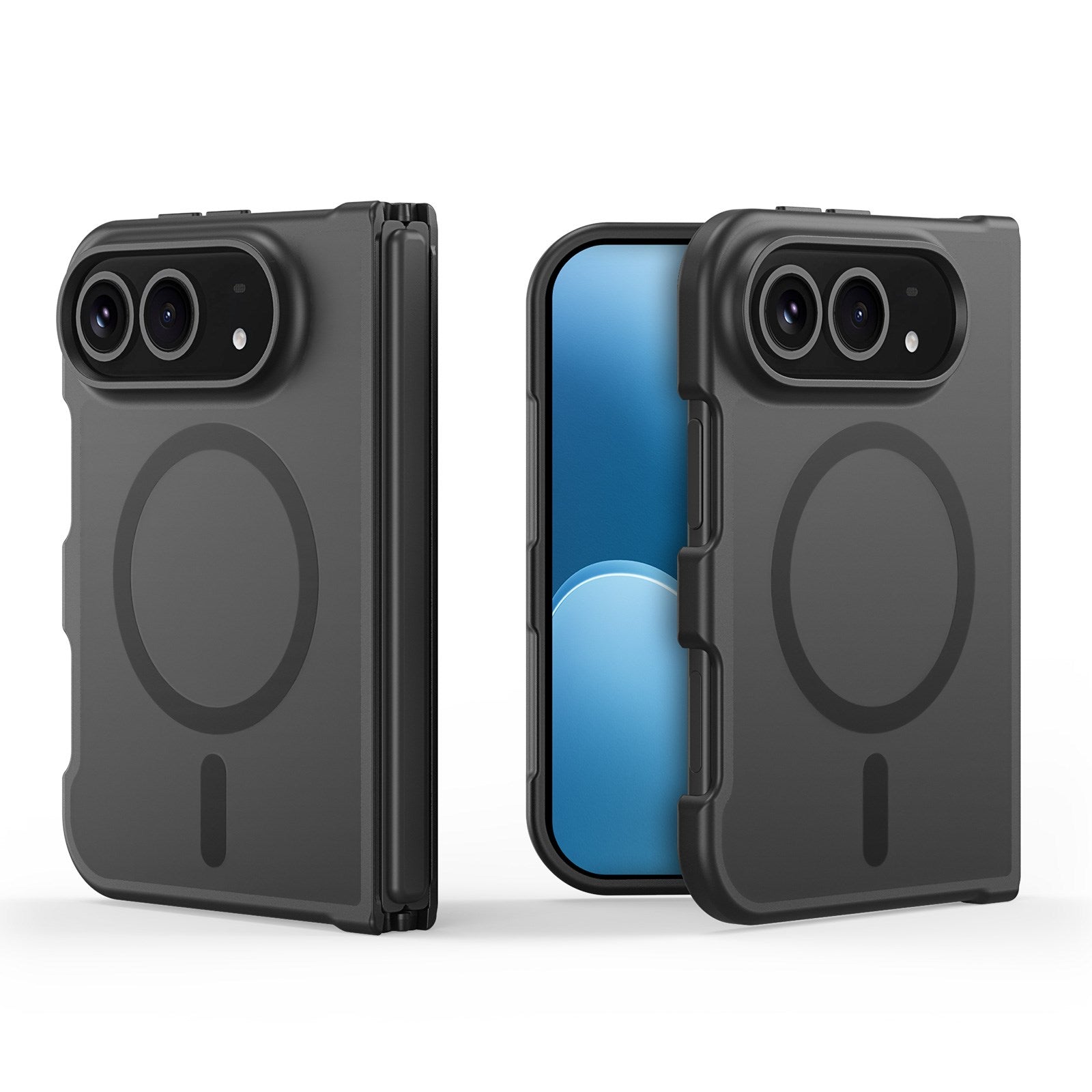 iPhone Fold DUX DUCIS Yind Series Hybrid Cover - MagSafe Kompatibel - Mat Sort