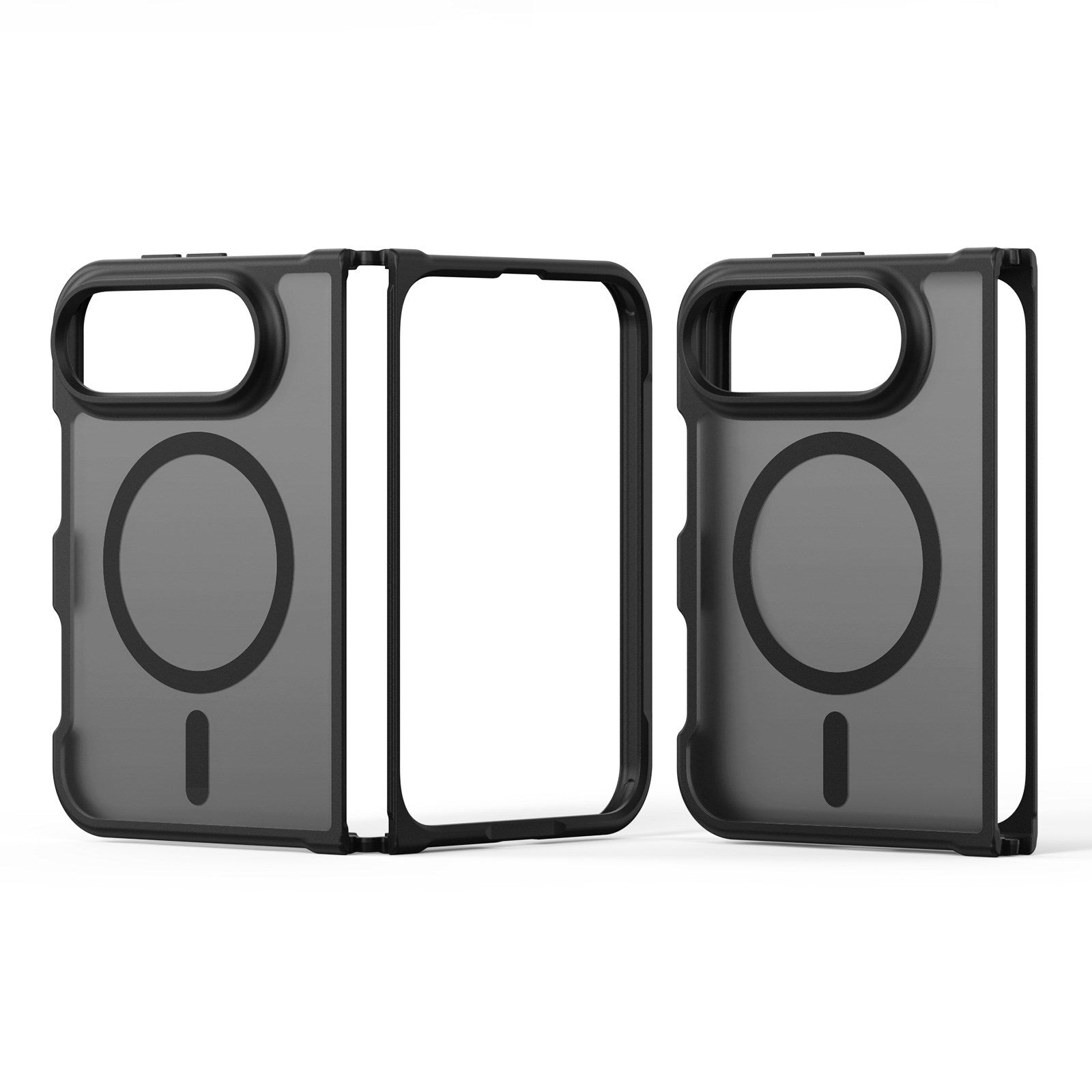 iPhone Fold DUX DUCIS Yind Series Hybrid Cover - MagSafe Kompatibel - Mat Sort