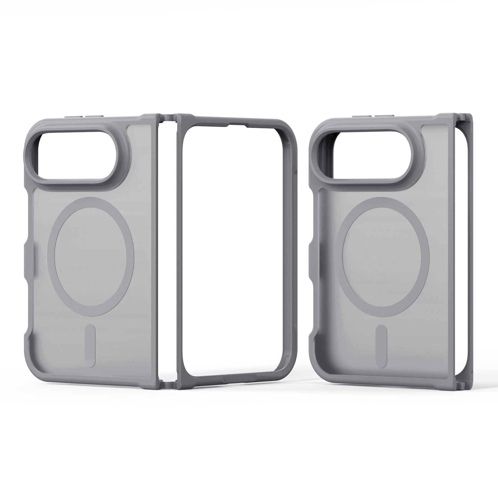 iPhone Fold DUX DUCIS Yind Series Hybrid Cover - MagSafe Kompatibel - Mat Grå