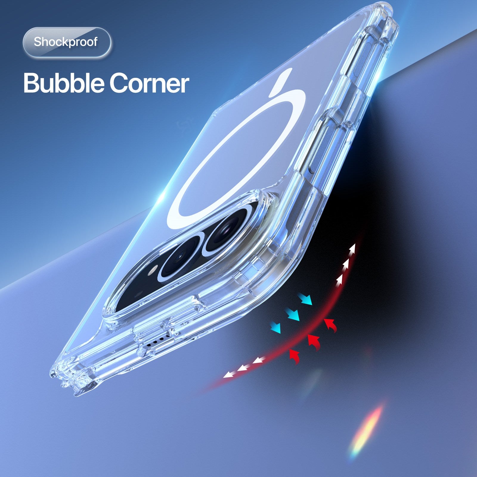 iPhone Duo DUX DUCIS Clin Series Hybrid Cover - MagSafe Kompatibel - Gennemsigtig