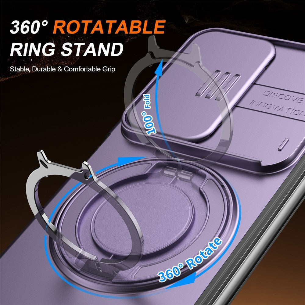 Samsung Galaxy Z Fold8 Ultra / Fold7 EIDERWOOD Hybrid Cover m. 360° Roterbar Kickstand & Kamerabeskyttelse - MagSafe Kompatibel - Lilla