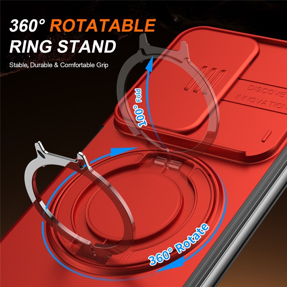 Samsung Galaxy Z Fold8 Ultra / Fold7 EIDERWOOD Hybrid Cover m. 360° Roterbar Kickstand & Kamerabeskyttelse - MagSafe Kompatibel - Rød