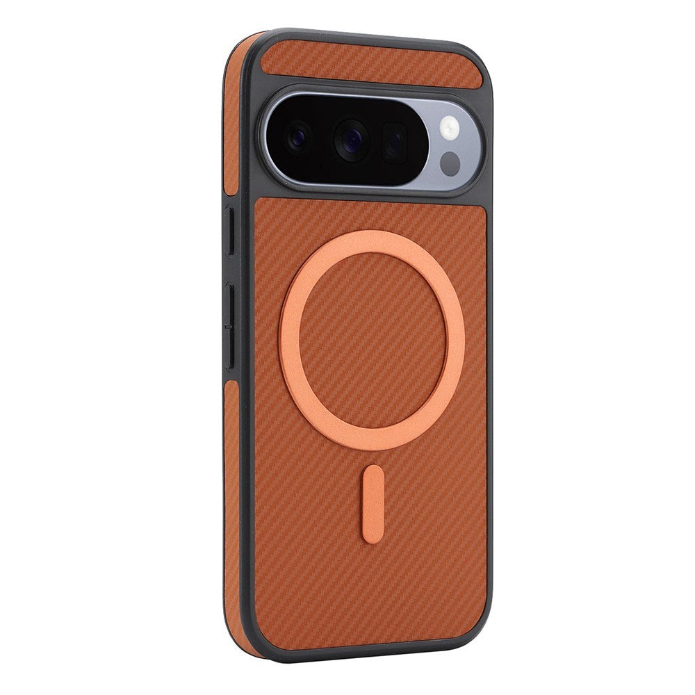 Google Pixel 11 / 11 Pro EIDERWOOD Mobilcover m. Karbonstruktur - MagSafe Kompatibel - Brun