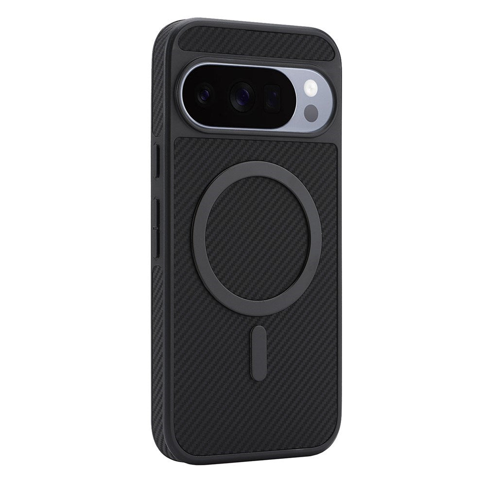Google Pixel 11 Pro XL EIDERWOOD Mobilcover m. Karbonstruktur - MagSafe Kompatibel - Sort