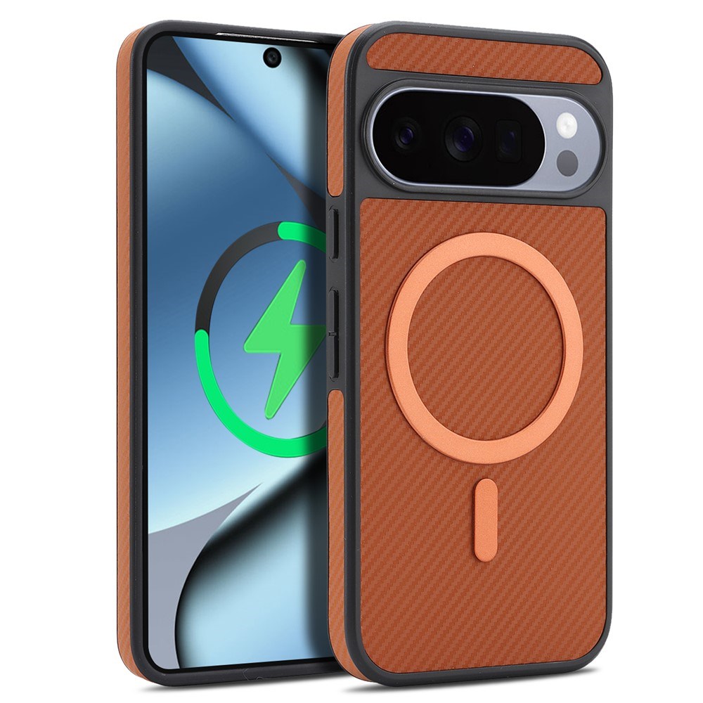 Google Pixel 11 Pro XL EIDERWOOD Mobilcover m. Karbonstruktur - MagSafe Kompatibel - Brun