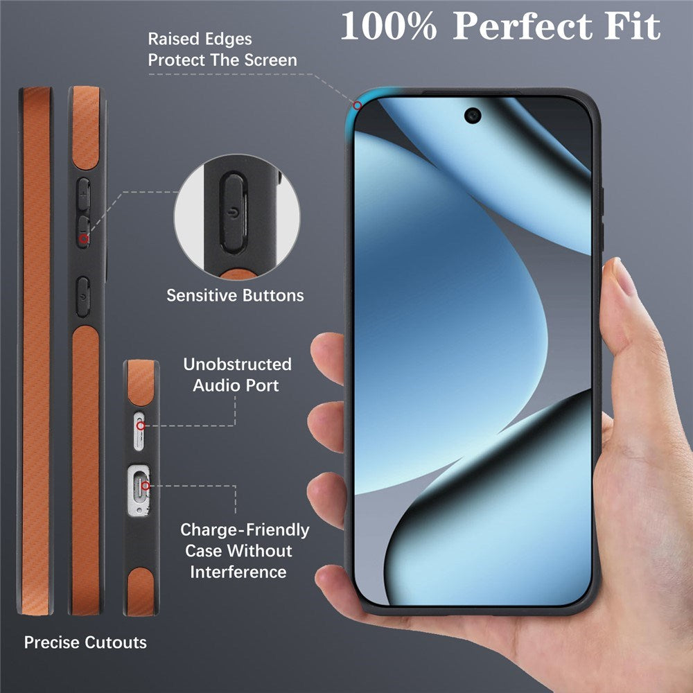 Google Pixel 11 Pro XL EIDERWOOD Mobilcover m. Karbonstruktur - MagSafe Kompatibel - Brun