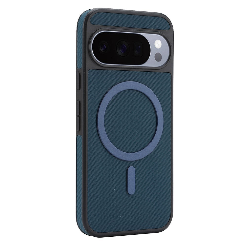 Google Pixel 11 Pro XL EIDERWOOD Mobilcover m. Karbonstruktur - MagSafe Kompatibel - Blå