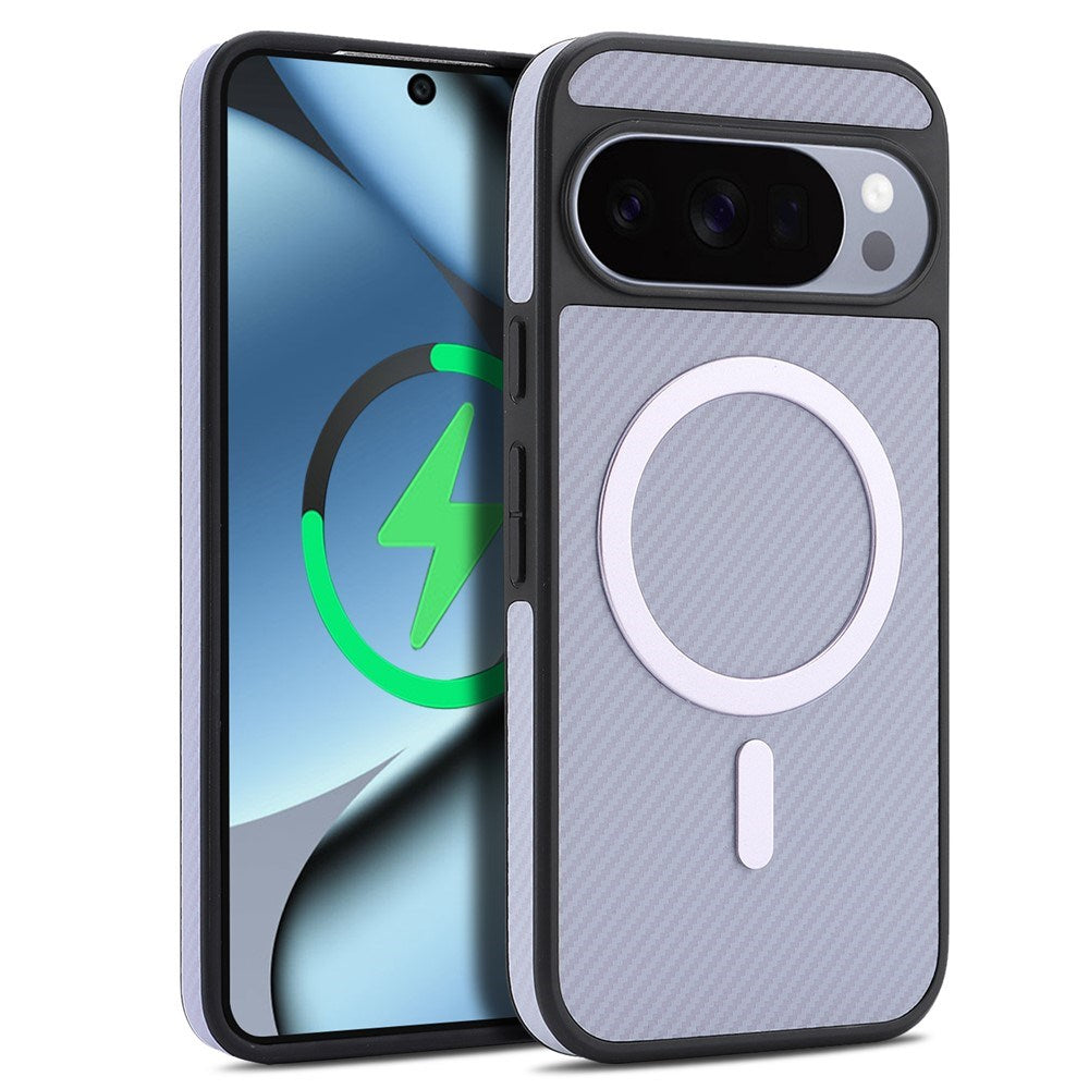 Google Pixel 11 Pro XL EIDERWOOD Mobilcover m. Karbonstruktur - MagSafe Kompatibel - Lilla