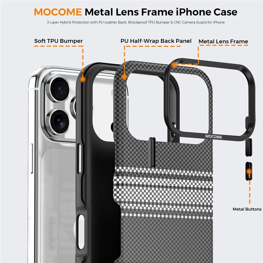 iPhone 18 Pro EIDERWOOD Cover m. Mønstret Kunstlæderbagside - MagSafe Kompatibel - Grå