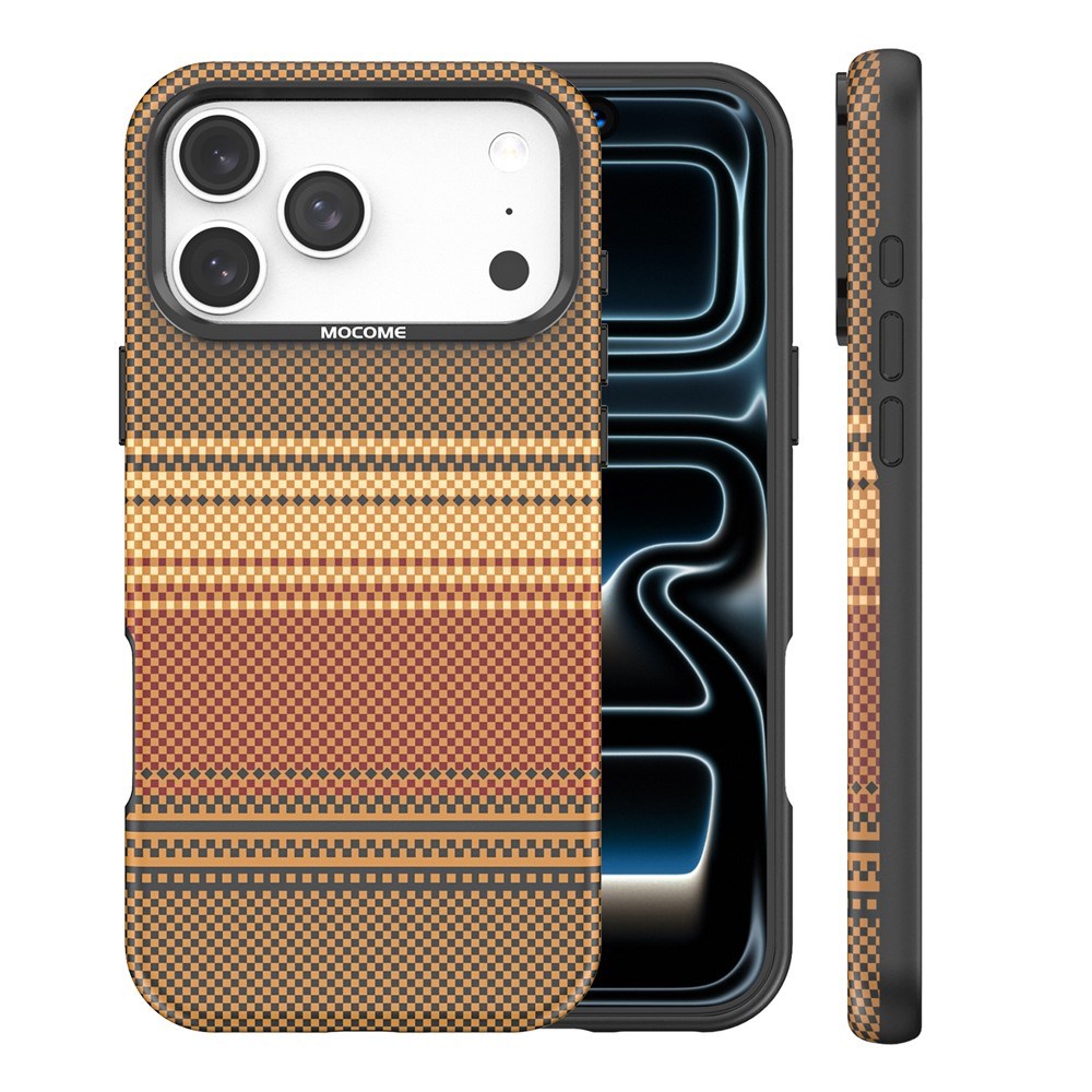iPhone 18 Pro Max EIDERWOOD Cover m. Mønstret Kunstlæderbagside - MagSafe Kompatibel - Brun
