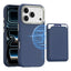 iPhone 18 Pro EIDERWOOD Kunstlæder Bagside Cover m. Aftagelig Kortholder - MagSafe Kompatibel - Blå