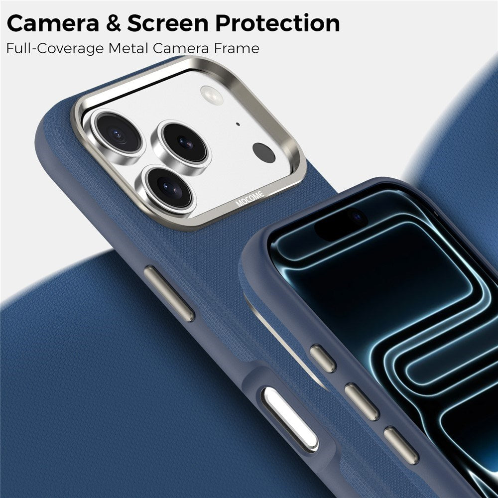 iPhone 18 Pro EIDERWOOD Kunstlæder Bagside Cover m. Aftagelig Kortholder - MagSafe Kompatibel - Blå