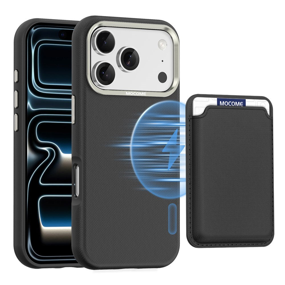 iPhone 18 Pro EIDERWOOD Kunstlæder Bagside Cover m. Aftagelig Kortholder - MagSafe Kompatibel - Sort