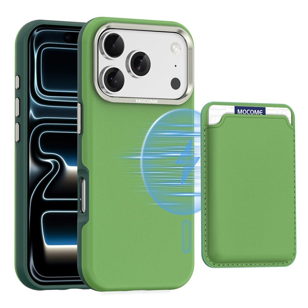 iPhone 18 Pro EIDERWOOD Kunstlæder Bagside Cover m. Aftagelig Kortholder - MagSafe Kompatibel - Grøn
