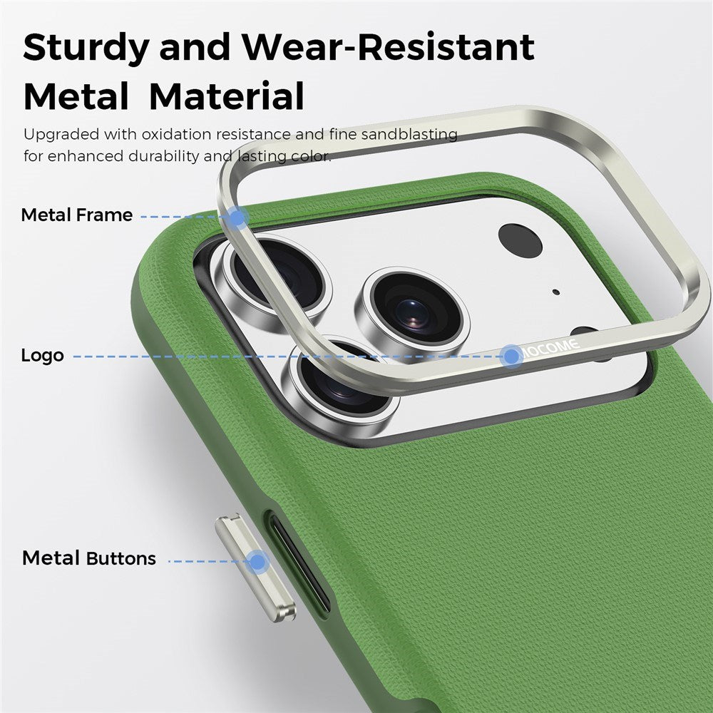 iPhone 18 Pro EIDERWOOD Kunstlæder Bagside Cover m. Aftagelig Kortholder - MagSafe Kompatibel - Grøn