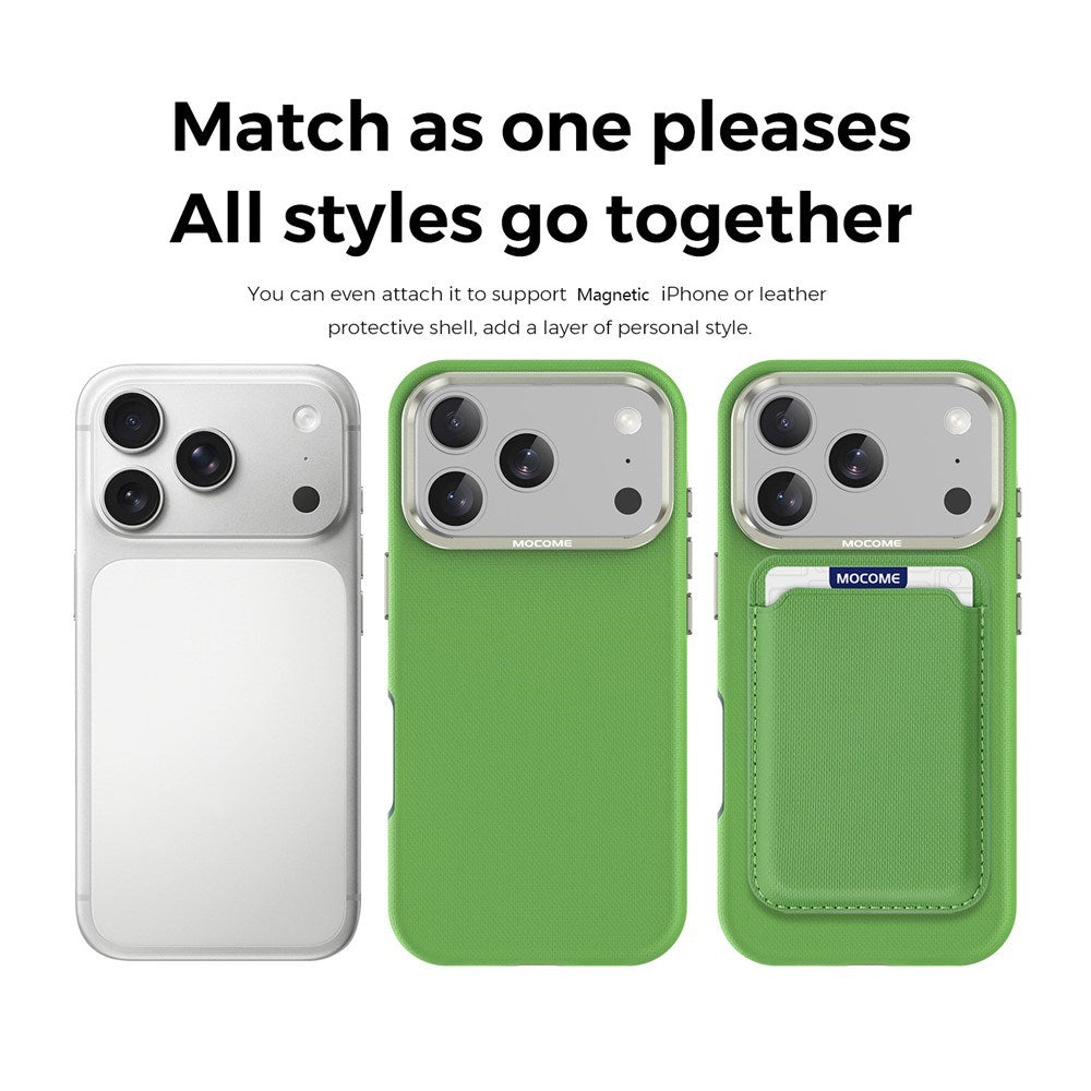 iPhone 18 Pro EIDERWOOD Kunstlæder Bagside Cover m. Aftagelig Kortholder - MagSafe Kompatibel - Grøn