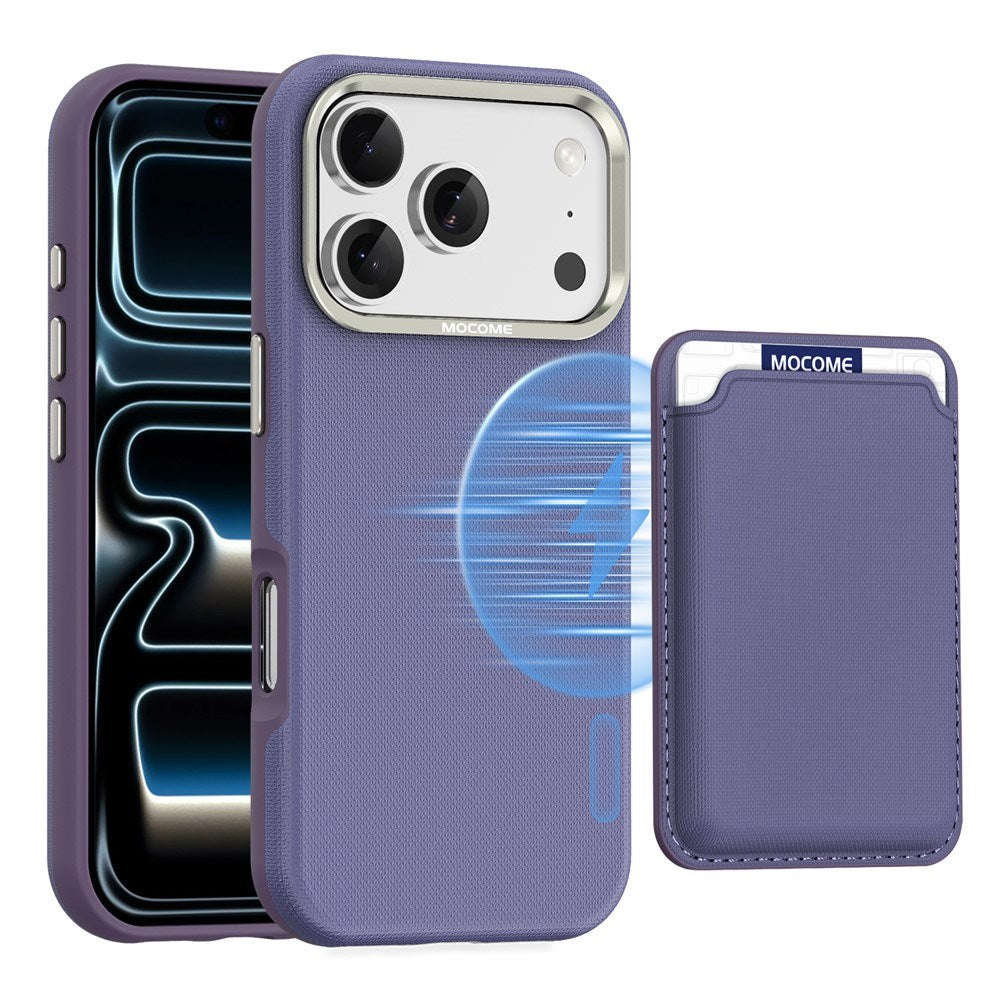 iPhone 18 Pro EIDERWOOD Kunstlæder Bagside Cover m. Aftagelig Kortholder - MagSafe Kompatibel - Lilla